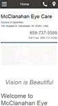 Mobile Screenshot of mcclanahaneyecare.com